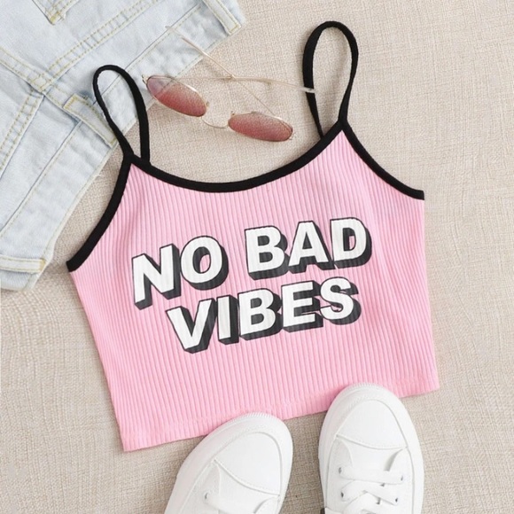 Tops - ✨HP✨Brand New “No Bad Vibes” Cami